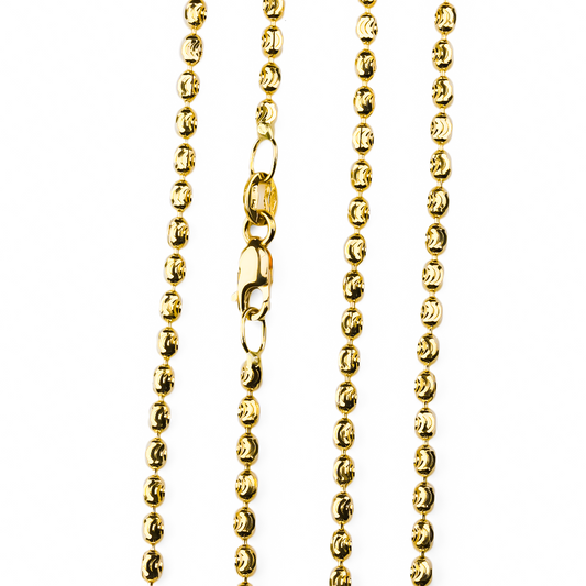 Cadena militar 45 F I de Joyería Caracas. Hecha de oro 18k, esta cadena es garantía de durabilidad y sofisticación en toda tu vida.