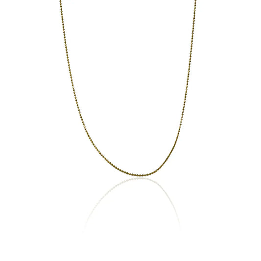 Cadena Militar SS 45 I, con su diseño de Joyería Caracas, está elaborada en elegante oro 18k y cuenta con una garantía para toda la vida.