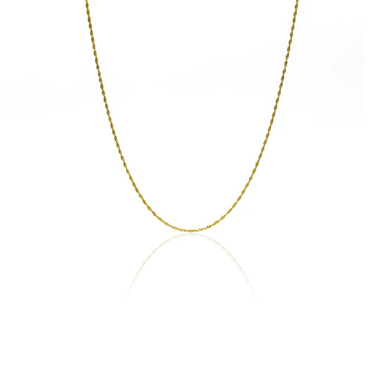 Cadena Singapur XS40 de Joyería Caracas es una verdadera obra de arte en oro 18k. Con su diseño exclusivo y garantía de por vida.