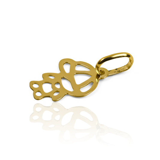 Dije Niño Silueta I, fabricado en oro de 18K por Joyería Caracas, cuenta con un certificado de calidad y garantía para toda la vida.