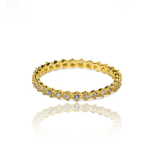 Anillo hive Moissanitas