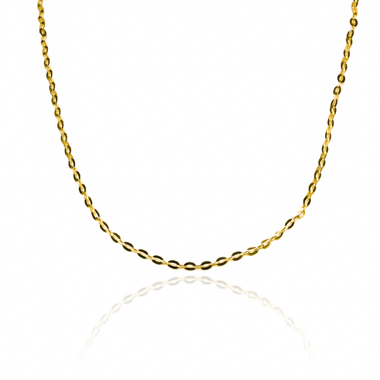 Cadena Classic SM R50 de oro de 18k es el complemento perfecto para cualquier atuendo. Con su diseño clásico y elegante de la reconocida Joyería Caracas.