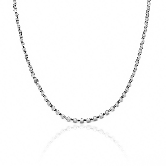 Cadena rolon blanco S40, un producto de lujo de Joyería Caracas hecha de oro 18k con garantía para toda la vida.