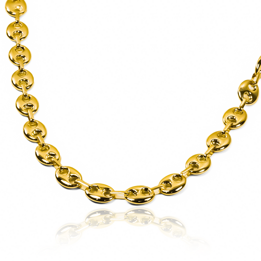 Cadena Calabrote M 50 JT es una elegante pieza de joyería de la reconocida marca Joyería caracas, elaborada en oro de 18k.