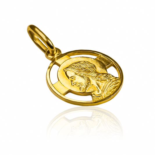 Dije de la Medalla rostro I es una joya única en su tipo. Hecha de Oro 18K por los expertos de Joyería Caracas, cuenta con garantía de por vida.