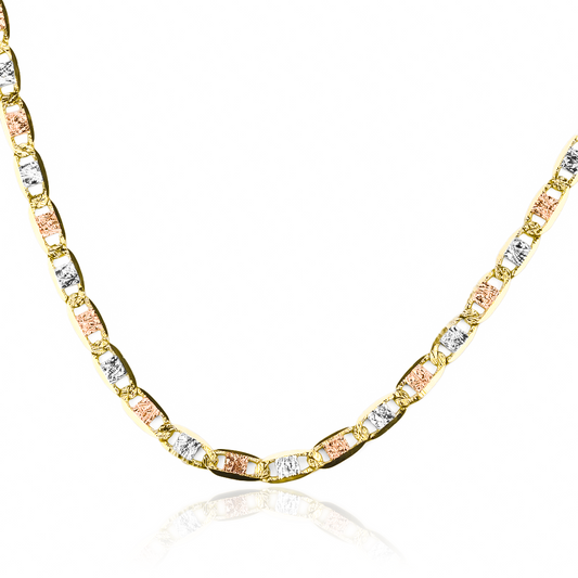 Cadena Escalera 3 oros M 45 I de Joyería Caracas. Confeccionada con delicado oro de 18k, cuenta con garantía de por vida.