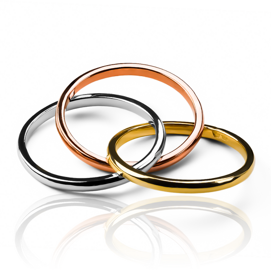 Anillo gemelas tres oros fabricados por Joyería Caracas, elaborado en oro 18k, cuenta con una garantía de por vida.