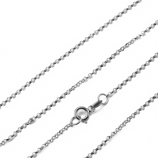 Cadena rolon blanco S40, un producto de lujo de Joyería Caracas hecha de oro 18k con garantía para toda la vida.