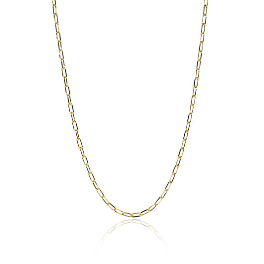 Cadena clip de 50cm oro 18k de Joyería Caracas, una expresión sublime de elegancia y estilo. Cuenta de garantía de por vida.