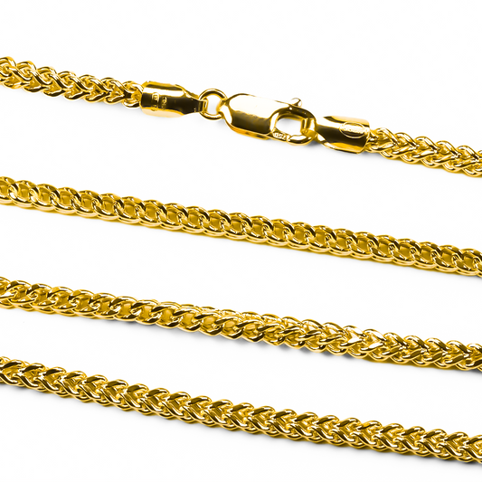 Cadena Cube spine 60I de oro de 18k de la Joyería Caracas. Su diseño único y elegante hará que destaques en cualquier ocasión. Hecha con materiales de alta calidad, cuenta con garantía de por vida.