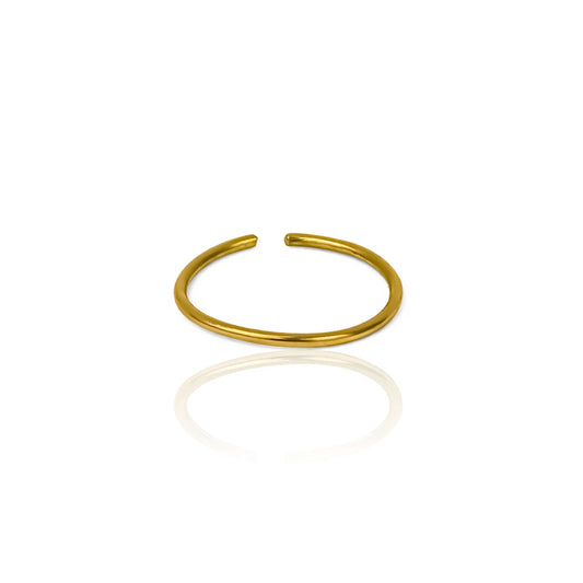 Piercing Aro II, fabricado en oro 18K por Joyería Caracas, cuenta con certificado de calidad y garantía de por vida.