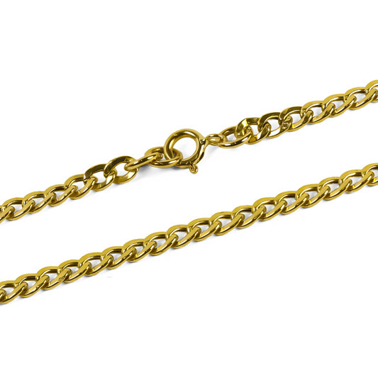 Pulsera cubana seguida XS fabricada en oro 18k por Joyería Caracas, cuenta con garantía de por vida.