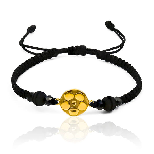 Pulsera Balón #5, confeccionada en Oro 18K por la reconocida Joyería Caracas. Cuenta con garantía de por vida.