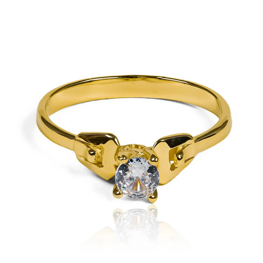 Anillo de compromiso engagement belt. Hecho en Joyería Caracas de oro 18 k, este anillo cuenta con un certificado de calidad y garantía para toda la vida.