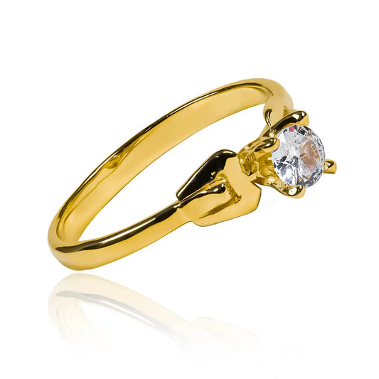 Anillo de compromiso engagement belt. Hecho en Joyería Caracas de oro 18 k, este anillo cuenta con un certificado de calidad y garantía para toda la vida.