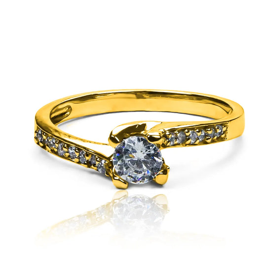 Anillo de compromiso special SM cristal de Joyería Caracas, fabricado en oro 18k, con certificado de calidad y garantía para toda la vida.