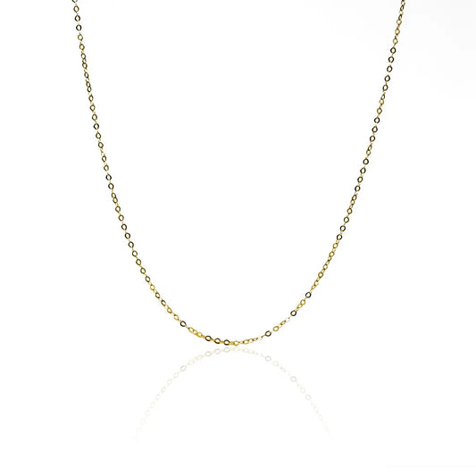 Cadena super skinny ghost 45, fabricado por Joyería Caracas en oro 18k de calidad, esta pieza es una garantía para toda la vida.