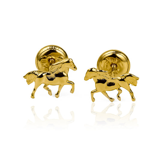 nuestro encantador Topitos Mini Horse. Hecho con oro 18k de Joyería Caracas, este lindo caballito es una garantía para toda la vida. Una pieza única que refleja tu estilo exclusivo y refinado.