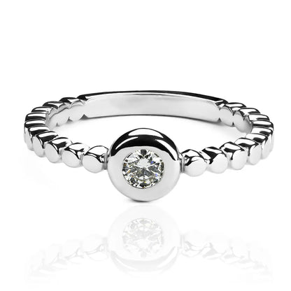 Anillo endless circuit fabricado por Joyería Caracas en oro 18k, cuenta con un certificado de calidad y garantía de por vida.
