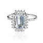 Anillo de compromiso topacio y diamantes exquisitamente en oro de 18 quilates certificado para garantizar su calidad en Joyería Caracas.
