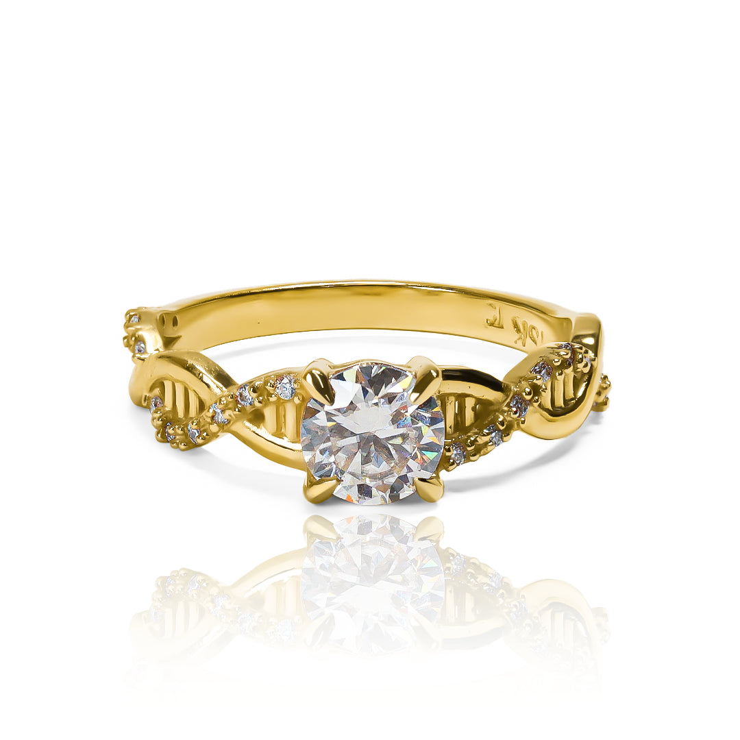 Anillo ADN moissanitas