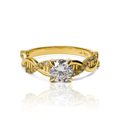 Anillo ADN moissanitas