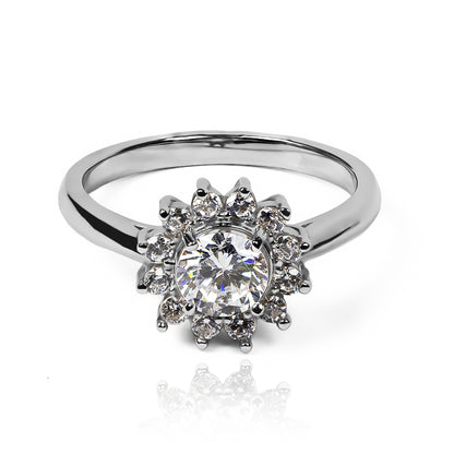 blue flower ring
