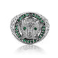 Anillo Leopardo Campeón creado por la Joyería Caracas es una verdadera joya de lujo. Diseñado en oro de 18K, es una elegante representación de la victoria del Atlético Bucaramanga. 