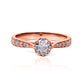 Anillo de compromiso Celestial, una verdadera joya de Joyería Caracas. Diseñado en oro 18k, cuenta con certificado de calidad y garantía de por vida.