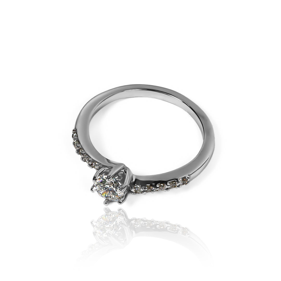 Anillo Deep navy diamante natural