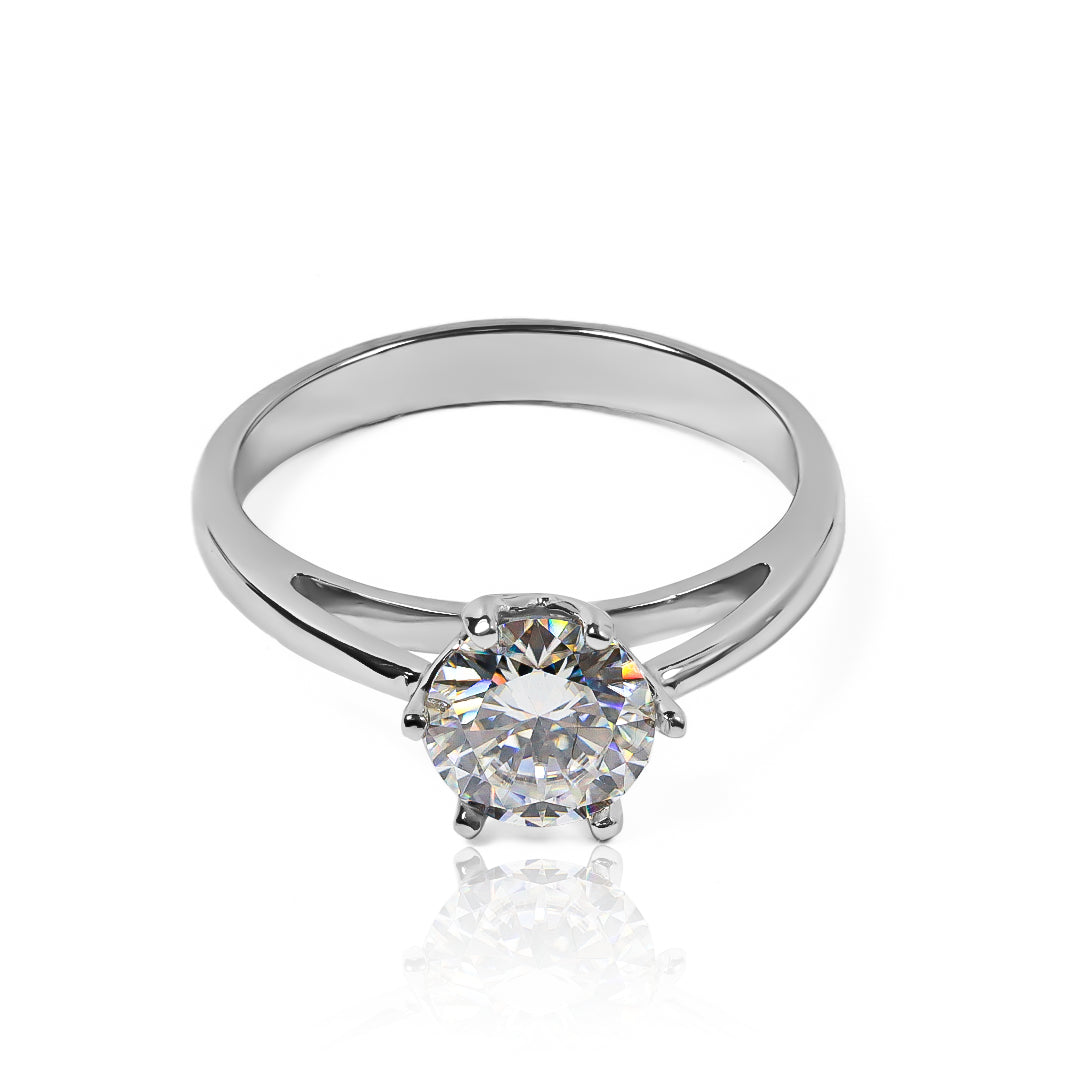 Anillo love tunnel Moissanita