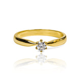 Tulip inspired engagement ring