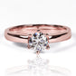 Anillo Coroa II Moissanite 5.5mm, fabricado en oro 18k por Joyería Caracas, cuenta con un certificado de calidad y garantía para toda la vida.