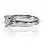 Anillo Coroa II Moissanite 5.5mm, fabricado en oro 18k por Joyería Caracas, cuenta con un certificado de calidad y garantía para toda la vida.