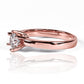 Anillo Coroa II Moissanite 5.5mm, fabricado en oro 18k por Joyería Caracas, cuenta con un certificado de calidad y garantía para toda la vida.