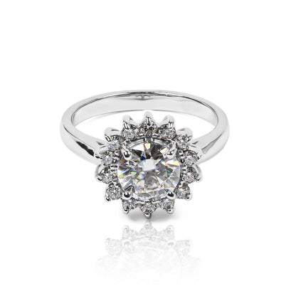 Anillo versalles Queen Moissanita 6.5mm