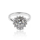 Anillo versalles Queen Moissanita 6.5mm