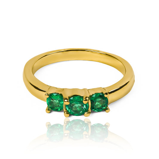 Anillo 3 Esmeraldas