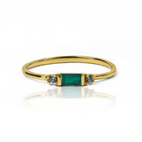 Anillo emerald channel