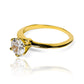 Anillo de compromiso White Blade. Hecho en Joyería Caracas con oro de 18 k y certificado de calidad y garantía para toda la vida.