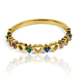 Anillo multicolor heart