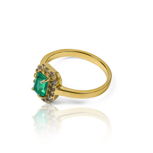 Anillo Lady Emerald garden (Pieza única)