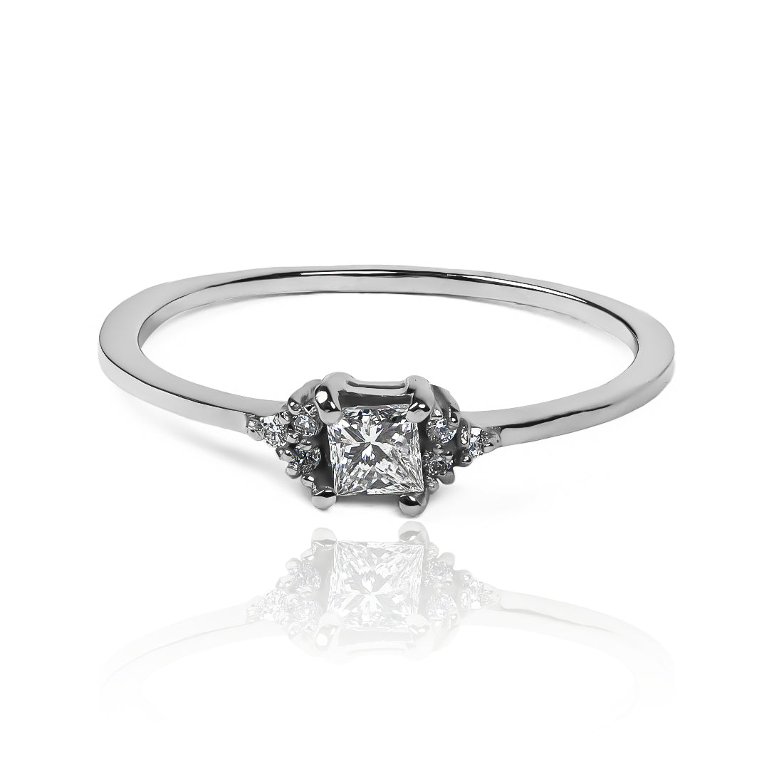 Grape inspiration engagement ring