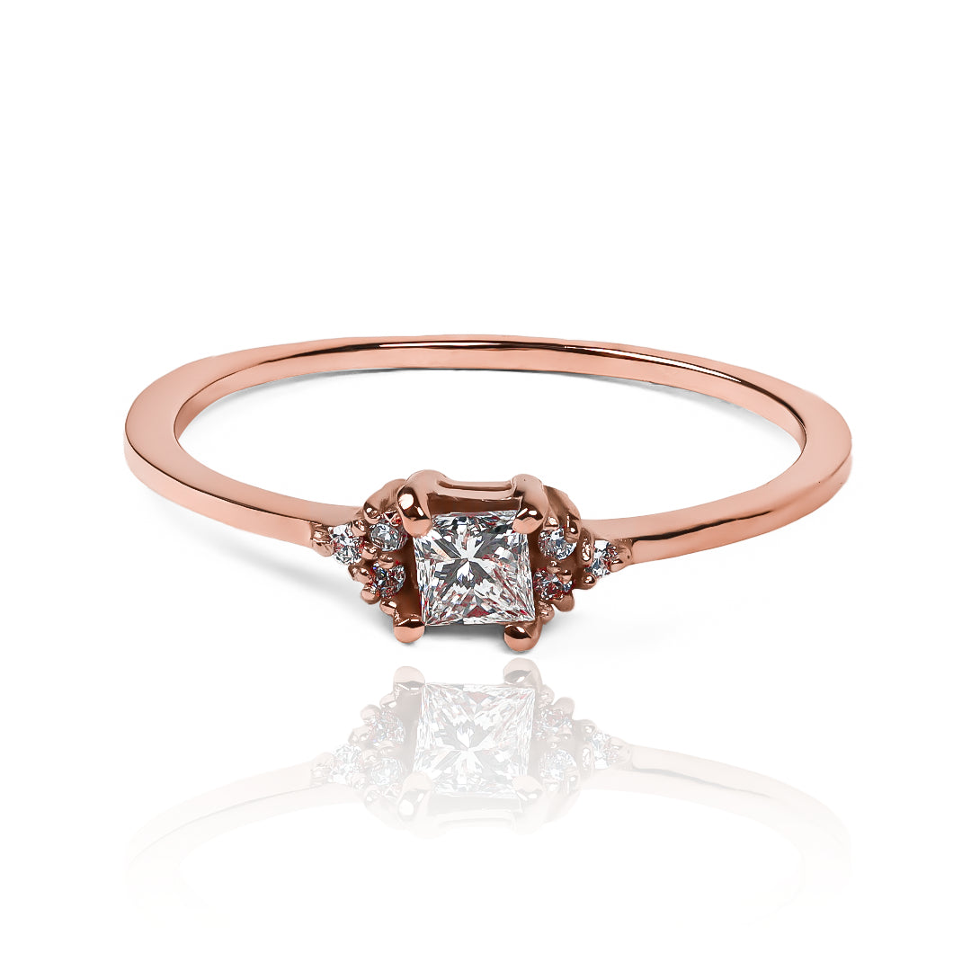 Grape inspiration engagement ring