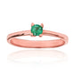 Anillo de compromiso pirámide Esmeralda, fabricado en Joyería caracas con oro 18k de la más alta calidad y certificado de garantía de por vida.