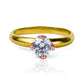 Anillo de compromiso Classic Caracas, fabricado en oro de 18 quilates de Joyería Caracas. Incluye un certificado de calidad y garantía de por vida.