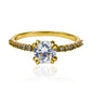 Anillo Claw Moissanita 6.0mm