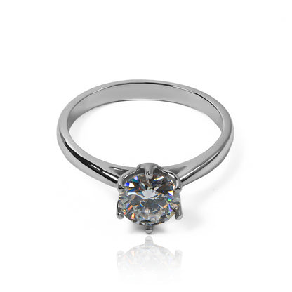 Anillo love tunnel III Moissanita