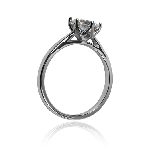 Anillo love tunnel III Moissanita