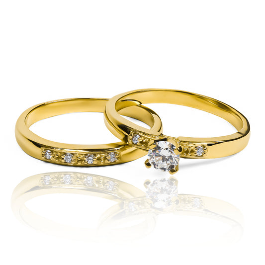 Duo fancy engagement ring